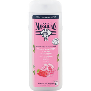 Extra Gentle Shower Cream Organic Raspberry & Peony - Hydratačný a vyživujúci sprchový krém
